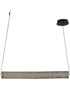 Searchlight Thread 25151-1BK goudkleurige hanglamp van gaas