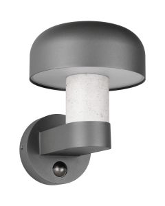 Trio Fraser 262569178 antraciet wandlamp met beton imitatie