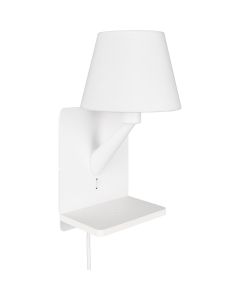 Trio Comfort 262670131 witte wandlamp met inductief laadstation