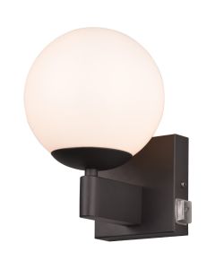 Trio Kula 284270132 zwarte badkamerlamp