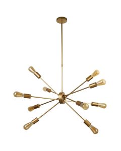 Searchlight Alpha 29010-10GO goudkleurige hanglamp