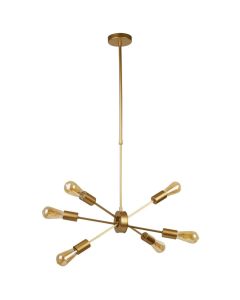 Searchlight Alpha 2906-6GO goud kleurige hanglamp