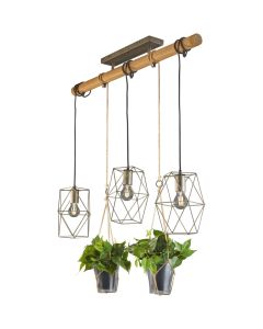 Hanglamp Plant staal 100cm