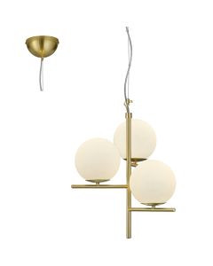 Trio Pure 302000308 messing kleurige hanglamp