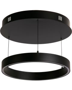 Searchlight Layla 30410BK zwarte ringvormige hanglamp