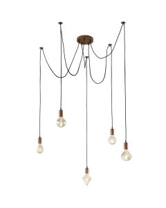Trio Cord 310100562 hanglamp koper