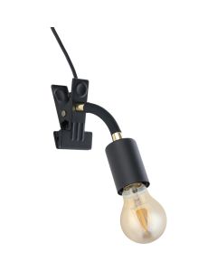Eglo Parrini 31648 zwarte klemlamp
