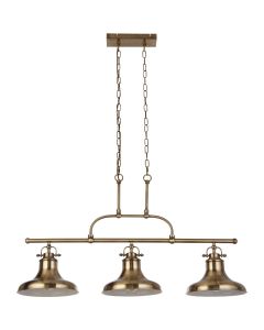 Searchlight Dallas 3193-3AB antiek brons kleurige hanglamp