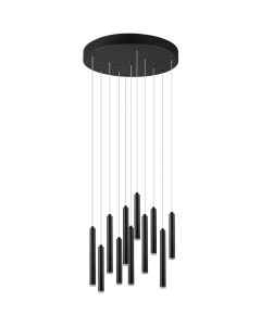 Trio Tubular 321691131 zwarte buizen hanglamp