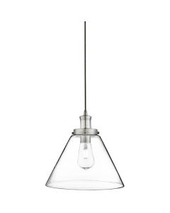 Searchlight Pyramid 3228SS staal kleurige hanglamp