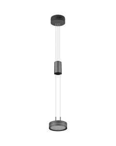 Trio Franklin 326510142 antraciet grijze hanglamp met trekveer
