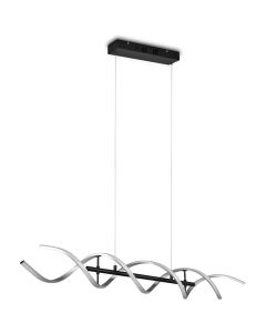 Trio Sequence 341810205 aluminium hanglamp gedraaid