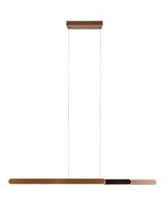 Trio Helios 343310365 koffie kleurige verlengbare hanglamp