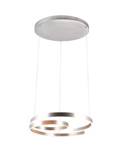 Trio Marnie 344110105 geborsteld aluminium hanglamp