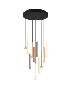 Trio Fiato 352091117 hanglamp met diverse bruin tinten