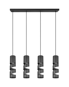 Trio Stream 364000432 zwarte hanglamp