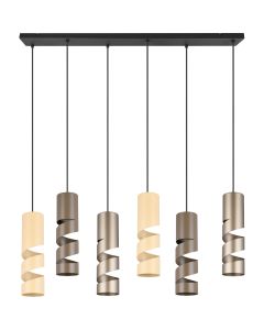 Trio Stream 364000617 koffiebruine hanglamp