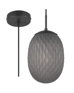 Trio Facette 364200154 rookglazen hanglamp