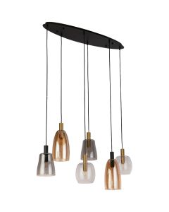 Searchlight Divine 36463-6BK landelijke hanglamp
