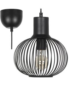 Trio Gila 365700132 mat zwarte hanglamp