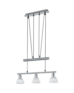 Trio Levisto 371010307 staal kleurige hanglamp