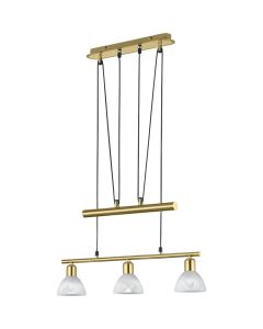 Trio Levisto 371010308 mat messing hanglamp
