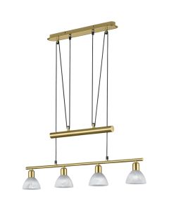 Trio Levisto 371010408 mat messing hanglamp