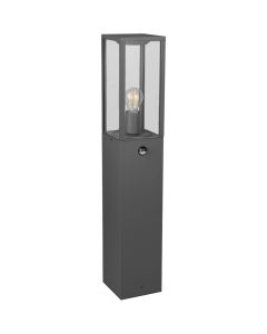Trio Garonne 401869142 antraciet grijze paallamp met bewegingsmelder