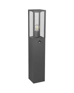 Trio Garonne 401869142 antraciet grijze paallamp met bewegingsmelder