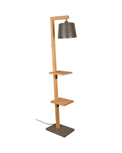Trio Rodrigo 402690167 houten vloerlamp met tafels