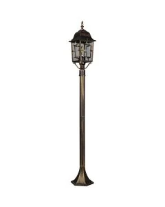 Trio Volturno 405960128 zwart gouden paallamp