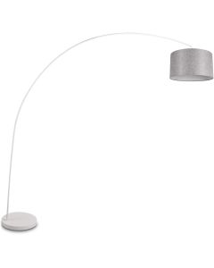 Trio Mansur 419200131 booglamp met grijze kap van texiel