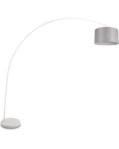 Trio Mansur 419200131 booglamp met grijze kap van texiel