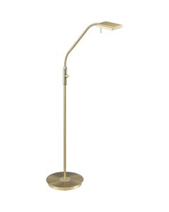 Trio Bergamo 420910108 mat messing leeslamp