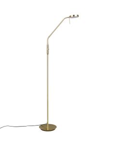 Trio Monza 423310108 mat messing staande leeslamp