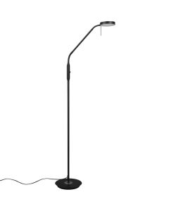 Trio Monza 423310132 mat zwarte staande leeslamp