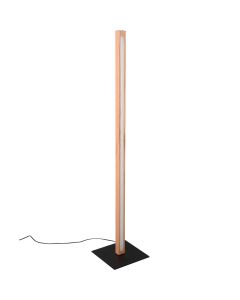 Trio Bellari 426410130 houten vloerlamp met vier stappen dimmer