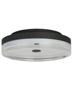 Plafonniere Cyprus zwart 30cm