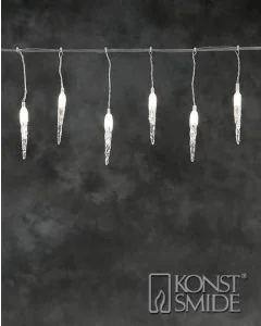 Konstsmide 24V koppelbaar LED systeem 10m ijspegel lichtsnoer 4612-103