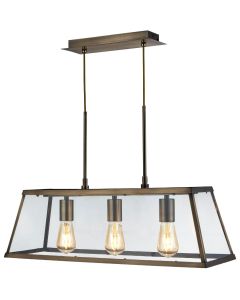 Searchlight Voyager 4613-3AB antiek bronzen hanglamp