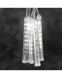 Konstsmide 24V koppelbaar LED systeem 2,4m zes tubes met sneeuw-effect 4615-103