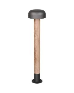 Trio Fraser 462560135 antraciet paallamp met hout imitatie