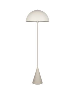 Trio Alfie 465000176 warm grijze vloerlamp met metalen kap