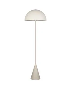 Trio Alfie 465000176 warm grijze vloerlamp met metalen kap