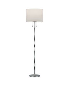Trio Nandor 475310307 staal kleurige vloerlamp