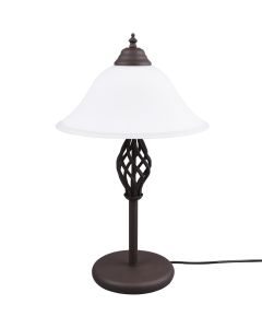 Trio Rustica 501000224 roest bruine tafellamp