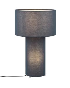 Trio Bale 505200112 tafellamp van blauw textiel
