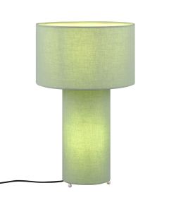 Trio Bale 505200149 tafellamp van pistache groen textiel