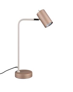 Trio Marley 512400165 creme met koffiebruine tafellamp