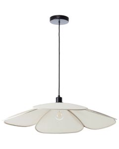Brilliant Capucine 51252/09 beige hanglamp van textiel